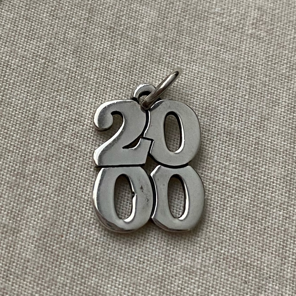 Retired James Avery 2000 Stacked Charm